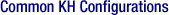 Common KH Configurations